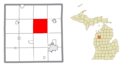 Location within Wexford County