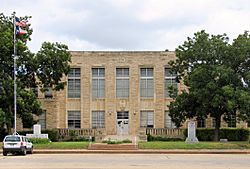 The Comanche County Courthouse in Comanche