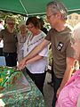 Cutting the reserve's 30th birthday cake Gunnersbury Triangle