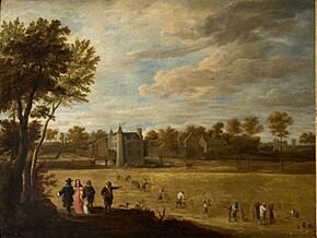 David Teniers II - A View of David Teniers’ Château Drij Toren at Perck