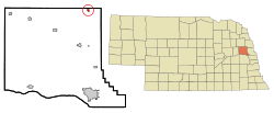 Location of Uehling, Nebraska