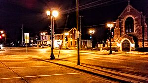 Downtown at night Platteville