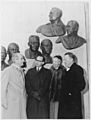 Eleanor Roosevelt, Jonas Salk, and Basil O'Connor at The Infantile Paralysis Hall of Fame in Warm Springs, Georgia - NARA - 196184