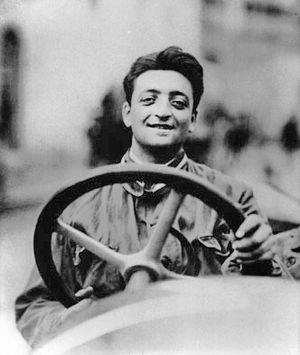 Enzo Ferrari - Wheel of a racing car
