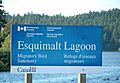 Esquimalt Lagoon Sign, Colwood, British Columbia