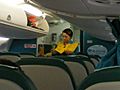 Female flight attendant of Air Dolomiti