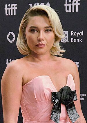 Florence Pugh at the 2024 Toronto International Film Festival 13 (cropped 2 – color adjusted).jpg