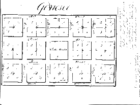 Geneseo, Illinois Town Plan, 1829