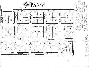 Geneseo, Illinois Town Plan, 1829