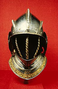 German - Buronet Helmet and Reinforce for a Field Breastplate of Emperor Maximilian II - Walters 511367