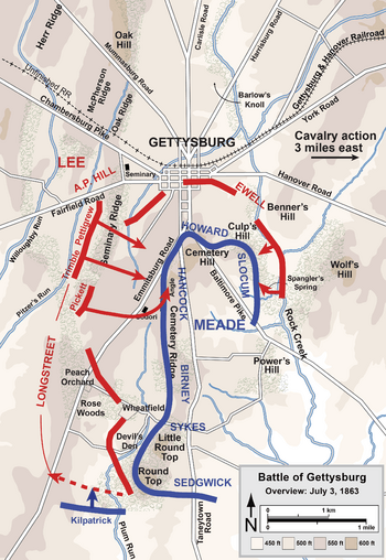 Gettysburg Battle Map Day3