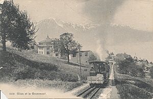 Glion et le Grammont (Carte Postale c1910)