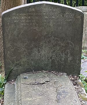 Grave of James Holman in Highgate Cemetery