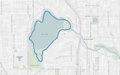 Green Lake with 1911 shoreline overlay
