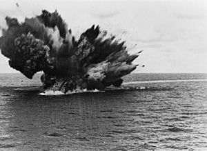 HMS Barham explodes