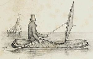 Halkett Boat Cloak in use cropped