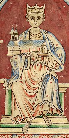 Henry I, King of England (British Library MS Royal 14 C VII, folio 8v)