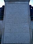 Inscriptions on South African War Memorial, Cardiff, December 2020 03