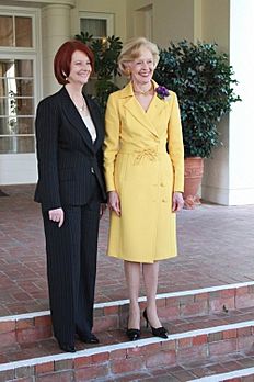 Julia Gillard and Quentin Bryce