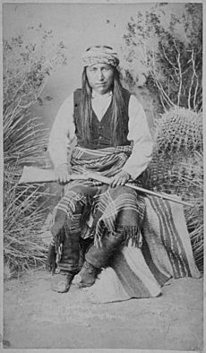 Ka-e-te-nay, Head Chief Warm Springs Apaches, and Head War Chief of the Chiricahuas. - NARA - 533047