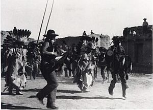 Kate T Cory, Untitled photograph of Comanche dance, 1905-1912