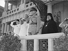 King George of Greece takes the salute Alexandria 1942 IWM A 10133
