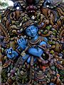Krishna in wood