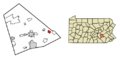 Lebanon County Pennsylvania Incorporated and Unincorporated areas Richland Highlighted