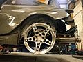 Magnesium forged wheel on a BMW racing car