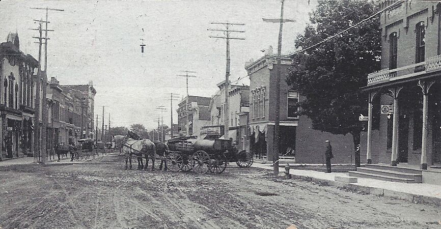Main Steet Looking West, Flushing MI