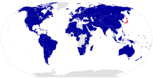 Map of humanitarian support to the Great Eastern Japan Earthquake