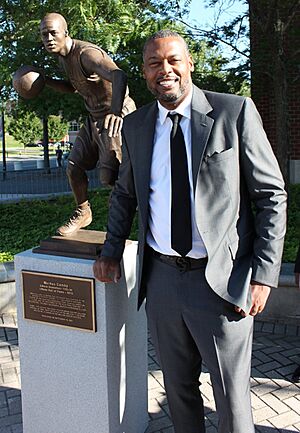 Marcus Camby UMass statue dedication 2021-09-10