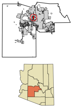 Location in Maricopa County, Arizona