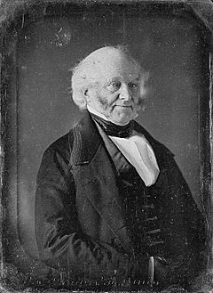 Martin Van Buren daguerreotype by Mathew Brady circa 1849 - edit 1