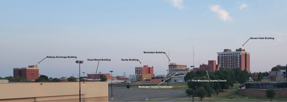 Muskogee Skyline (annotated)