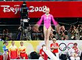 Nastia Liukin on the balance beam