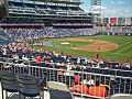 Nationals Park from the 1st base line
