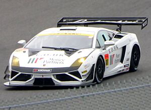 No.88 ManePa Lamborghini GT3 at 2014 SUPER GT SUZUKA TEST (5).JPG