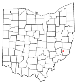 Location of Lewisville, Ohio