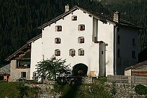 Picswiss GR-84-14 Hotel "Weiss Kreuz" in Splügen