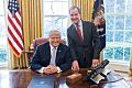 President Donald Trump with Bill Schuette
