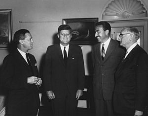 President John F. Kennedy and Others at Bill-signing