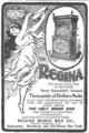 Regina Music Box Company ad from 1900