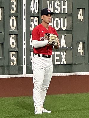 Rob Refsnyder with the Boston Red Sox on June 14, 2023