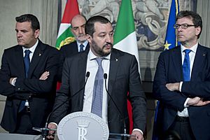Salvini Centinaio Giorgetti