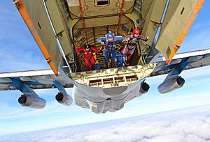 Skydiving from a Ukraine Air Force Ilyushin Il-76MD