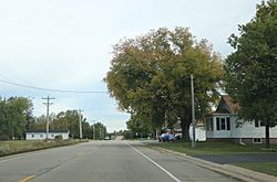 Looking north at South Chase on County Highway C