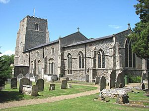 St Mary's Church, Kenninghall, burial place of Jane Howard