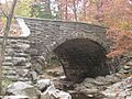 Stone Arch Bridge over McCormick's Creek, eastern side from southeast, closeup