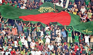 Supporters of the Bangladesh cricket team